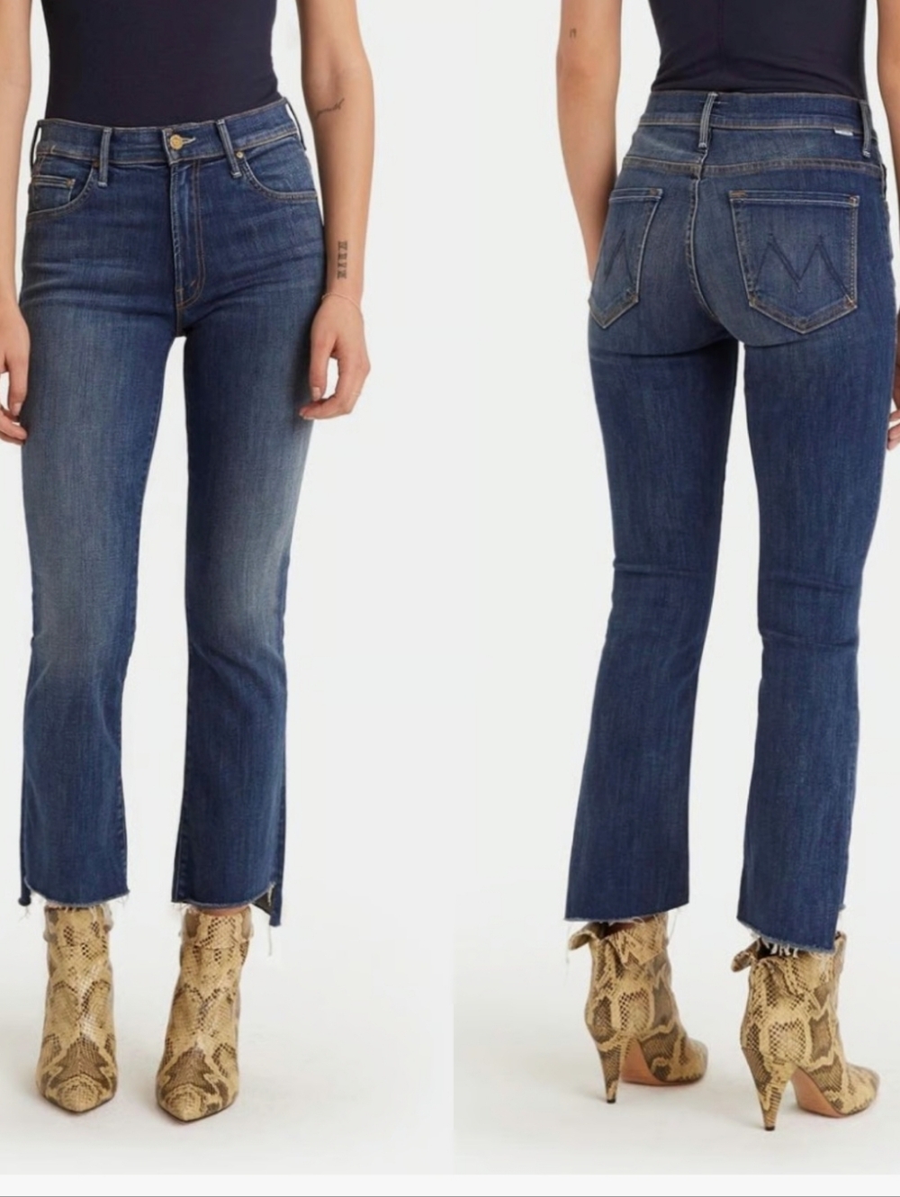 MOTHER Insider Crop Step Fray In Not Rough Enough Size 28